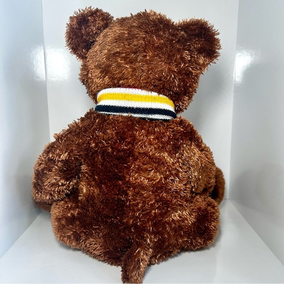 Hudson Bay Company HBC Plush Brown Teddy Bear with Multicolor Signature Scarf - Picture 6 of 6